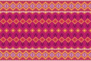 The colorful tribal pattern design. Geometric ethnic pattern traditional Design It is a pattern geometric shapes. Create beautiful fabric patterns. Design for print. Using in the fashion industry. vector