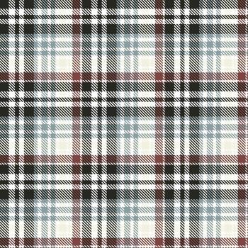 Simple plaid seamless pattern is a patterned cloth consisting of criss crossed, horizontal and vertical bands in multiple colours.Seamless tartan for  scarf,pyjamas,blanket,duvet,kilt large shawl. vector