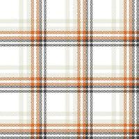 plaid pattern fabric design texture is made with alternating bands of coloured  pre dyed  threads woven as both warp and weft at right angles to each other. vector