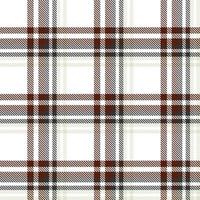 El tejido con diseño de patrón de tartán se teje en una sarga simple, dos sobre dos debajo de la urdimbre, avanzando un hilo en cada pasada. vector