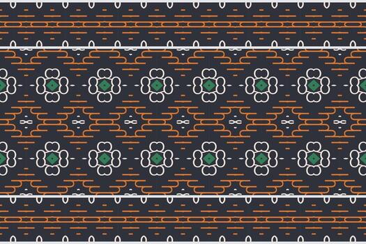 Seamless Indian ethnic pattern. Geometric ethnic pattern traditional Design It is a pattern geometric shapes. Create beautiful fabric patterns. Design for print. Using in the fashion industry. vector