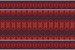 Ethnic pattern. Traditional ethnic pattern design It is a pattern created by combining geometric shapes. Create beautiful fabric patterns. Design for print. Using in the fashion industry. vector