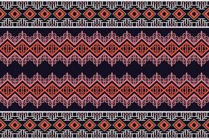 Seamless Indian ethnic pattern. Geometric ethnic pattern traditional Design It is a pattern geometric shapes. Create beautiful fabric patterns. Design for print. Using in the fashion industry. vector
