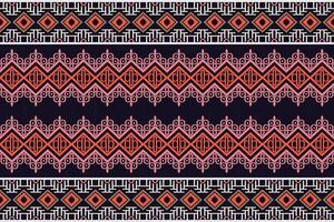 Seamless Indian ethnic pattern. Geometric ethnic pattern traditional Design It is a pattern geometric shapes. Create beautiful fabric patterns. Design for print. Using in the fashion industry. vector
