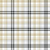 Check Simple plaid pattern is a patterned cloth consisting of criss crossed, horizontal and vertical bands in multiple colours.Seamless tartan for  scarf,pyjamas,blanket,duvet,kilt large shawl. vector