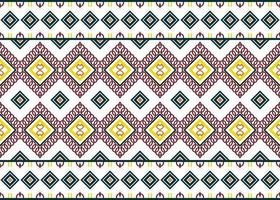 Simple ethnic design in the Philippines. traditional pattern background It is a pattern geometric shapes. Create beautiful fabric patterns. Design for print. Using in the fashion industry. vector