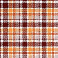 Check Tartan pattern is a patterned cloth consisting of criss crossed, horizontal and vertical bands in multiple colours.Seamless tartan for  scarf,pyjamas,blanket,duvet,kilt large shawl. vector