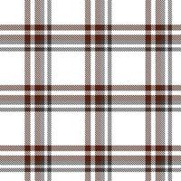 plaid pattern seamless textile is woven in a simple twill, two over two under the warp, advancing one thread at each pass. vector
