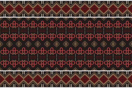 The colorful tribal pattern design. traditional patterned vector It is a pattern geometric shapes. Create beautiful fabric patterns. Design for print. Using in the fashion industry.