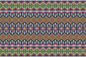 Ethnic pattern wallpaper. traditional pattern design It is a pattern geometric shapes. Create beautiful fabric patterns. Design for print. Using in the fashion industry. vector