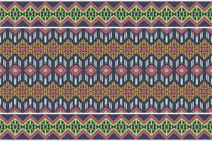 Ethnic pattern wallpaper. traditional pattern design It is a pattern geometric shapes. Create beautiful fabric patterns. Design for print. Using in the fashion industry. vector