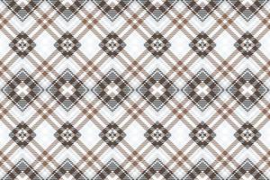Check Plaids pattern seamless is a patterned cloth consisting of criss crossed, horizontal and vertical bands in multiple colours.plaid Seamless For scarf,pyjamas,blanket,duvet,kilt large shawl. vector