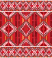 Ethnic design border. Geometric ethnic pattern traditional Design It is a pattern geometric shapes. Create beautiful fabric patterns. Design for print. Using in the fashion industry. vector