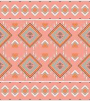 Seamless ethnic pattern design. traditional pattern African art It is a pattern geometric shapes. Create beautiful fabric patterns. Design for print. Using in the fashion industry. vector