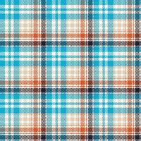 Tartan seamless pattern is a patterned cloth consisting of criss crossed, horizontal and vertical bands in multiple colours.Seamless tartan for  scarf,pyjamas,blanket,duvet,kilt large shawl. vector