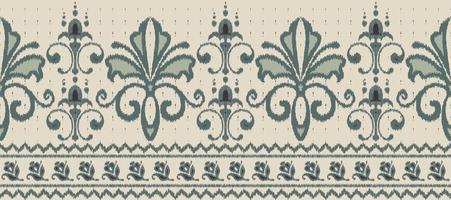 africano ikat floral cachemir bordado antecedentes. geométrico étnico oriental modelo tradicional. ikat azteca estilo resumen vector ilustración. diseño para impresión textura,tela,sari,sari,alfombra.