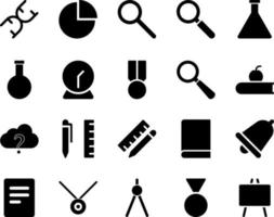 School and Education Icons set. blackboard. Vector Illustration Set Of Simple Training Icons. Elements Presentation, Demonstration, University on white background