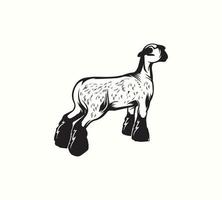 creativo oveja icono ilustración para empresa vector