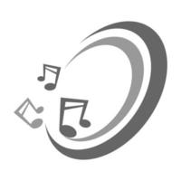 Musical note icon design vector