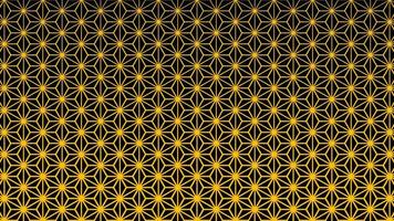 Beautiful yellow islamic pattern on black background, ramadan background vector