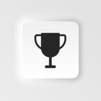 Award, reward icon - Vector. Simple element illustration from UI concept. Award, reward icon neumorphic style vector icon .