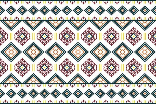 simple ethnic design in the Philippines. Traditional ethnic patterns vectors It is a pattern geometric shapes. Create beautiful fabric patterns. Design for print. Using in the fashion industry.