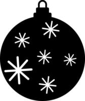 Christmas ball icon. Vector icon