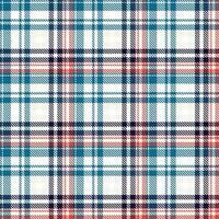 Check Scott tartan pattern is a patterned cloth consisting of criss crossed, horizontal and vertical bands in multiple colours.Seamless tartan for  scarf,pyjamas,blanket,duvet,kilt large shawl. vector