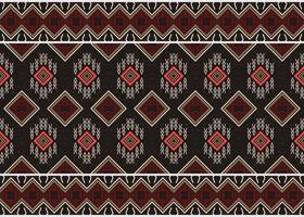 Ethnic floral seamless pattern. traditional pattern background It is a pattern geometric shapes. Create beautiful fabric patterns. Design for print. Using in the fashion industry. vector