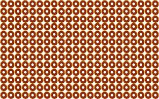 Chocolate donuts pattern vector background.