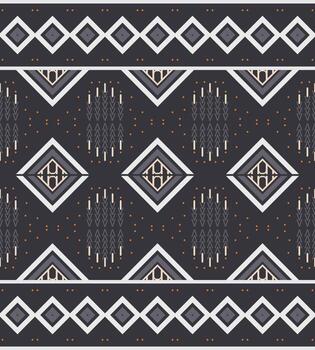 Ethnic design drawing background. traditional pattern background It is a pattern geometric shapes. Create beautiful fabric patterns. Design for print. Using in the fashion industry. vector