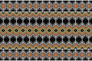 Ethnic pattern vector. traditional pattern background It is a pattern geometric shapes. Create beautiful fabric patterns. Design for print. Using in the fashion industry. vector