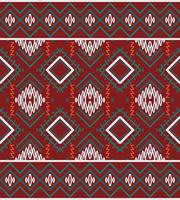 Seamless ethnic pattern design. traditional patterned carpets It is a pattern geometric shapes. Create beautiful fabric patterns. Design for print. Using in the fashion industry. vector