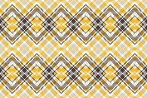 Checkered Tartan pattern seamless is a patterned cloth consisting of criss crossed, horizontal and vertical bands in multiple colours.plaid Seamless For scarf,pyjamas,blanket,duvet,kilt large shawl. vector