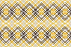 Checkered Tartan pattern seamless is a patterned cloth consisting of criss crossed, horizontal and vertical bands in multiple colours.plaid Seamless For scarf,pyjamas,blanket,duvet,kilt large shawl. vector