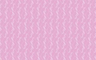 Seamless pink colored hexagon pattern with zigzag accent. Suitable for fabric, banner, wallpaper, fill, and cover. vector