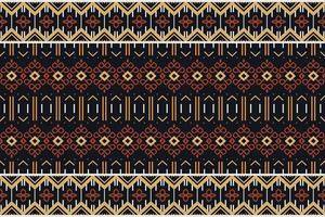 Tribal pattern vector. traditional pattern African art It is a pattern geometric shapes. Create beautiful fabric patterns. Design for print. Using in the fashion industry. vector