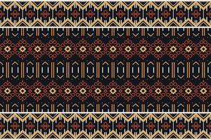 Tribal pattern vector. traditional pattern African art It is a pattern geometric shapes. Create beautiful fabric patterns. Design for print. Using in the fashion industry. vector