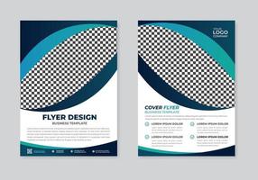 New flyer template design, business flyer, print ready, corporate vector