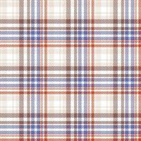 Check Plaid pattern is a patterned cloth consisting of criss crossed, horizontal and vertical bands in multiple colours.Seamless tartan for  scarf,pyjamas,blanket,duvet,kilt large shawl. vector