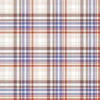 Check Plaid pattern is a patterned cloth consisting of criss crossed, horizontal and vertical bands in multiple colours.Seamless tartan for  scarf,pyjamas,blanket,duvet,kilt large shawl. vector