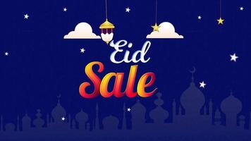 eid uitverkoop banier, uitverkoop banier, eid festival, eid bieden, gelukkig eid uitverkoop video