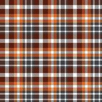 La textura sin costuras del patrón a cuadros se teje en una sarga simple, dos sobre dos debajo de la urdimbre, avanzando un hilo en cada pasada. vector