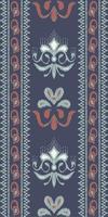 African Ikat paisley embroidery. Ikat print tribal background Geometric Traditional ethnic oriental design for the background. Folk, Indian, Scandinavian, Gypsy, saree Borneo Fabric border Ikkat vector
