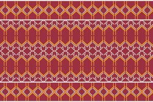 Geometric ethnic embroidery patterns. traditional pattern design It is a pattern geometric shapes. Create beautiful fabric patterns. Design for print. Using in the fashion industry. vector