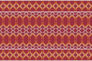 Geometric ethnic embroidery patterns. traditional pattern design It is a pattern geometric shapes. Create beautiful fabric patterns. Design for print. Using in the fashion industry. vector