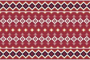 The colorful tribal pattern design. Traditional ethnic patterns vectors It is a pattern geometric shapes. Create beautiful fabric patterns. Design for print. Using in the fashion industry.