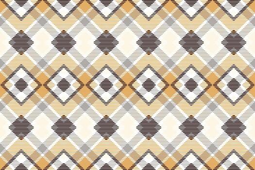 Checkered Simple plaid pattern is a patterned cloth consisting of criss crossed, horizontal and vertical bands in multiple colours.plaid Seamless For scarf,pyjamas,blanket,duvet,kilt large shawl. vector
