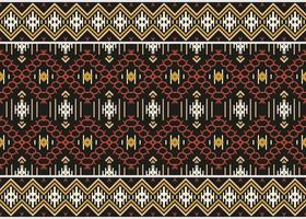 Ethnic pattern. traditional pattern background It is a pattern created by combining geometric shapes. Create beautiful fabric patterns. Design for print. Using in the fashion industry. vector