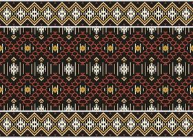 Ethnic pattern. traditional pattern background It is a pattern created by combining geometric shapes. Create beautiful fabric patterns. Design for print. Using in the fashion industry. vector